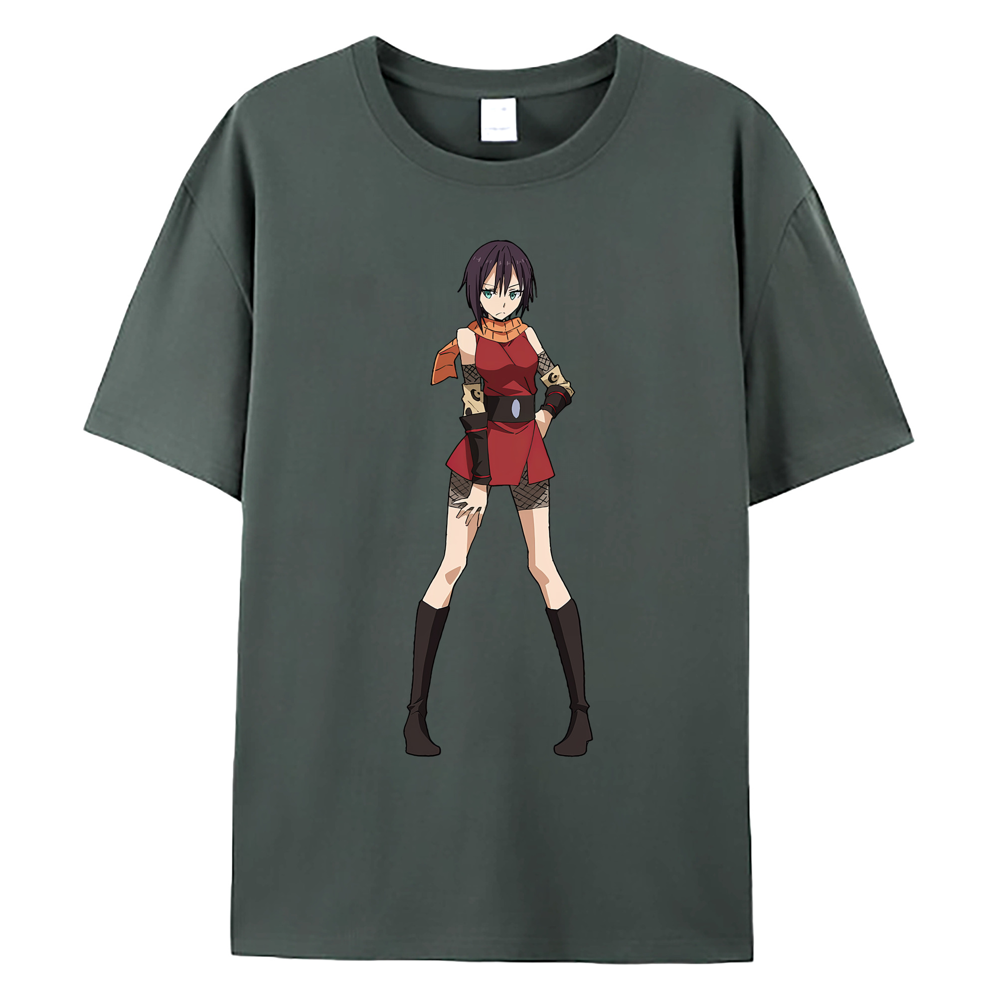 （画像用） 転スラ Regarding Reincarnated to Slime 綿100％ メンズ半袖Tシャツ｜肌触りやわらか＆通気性